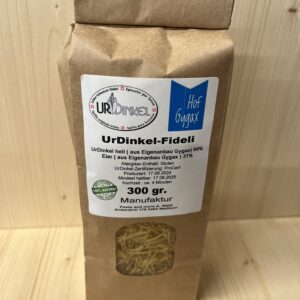 UrDinkel Teigwaren mit Ei Fideli