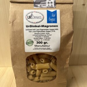 UrDinkel Teigwaren mit Ei Magronen